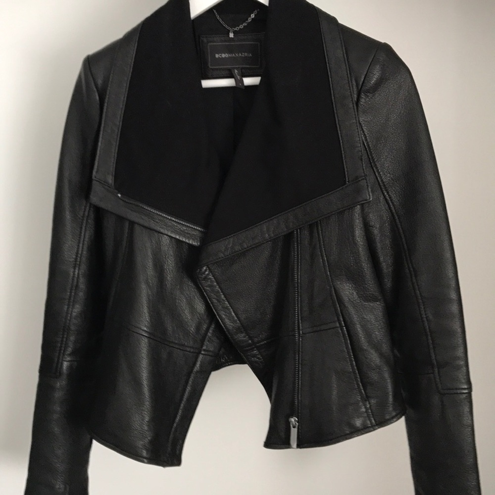 COPY - Bcbg leather moto jacket size Small